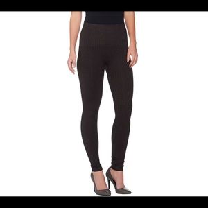 EUC Spanx w/ Brown Croc Print Leggings - Sz Med